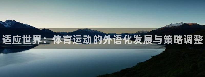 凯发官方正版app娱乐40996：适应世界：体育运动